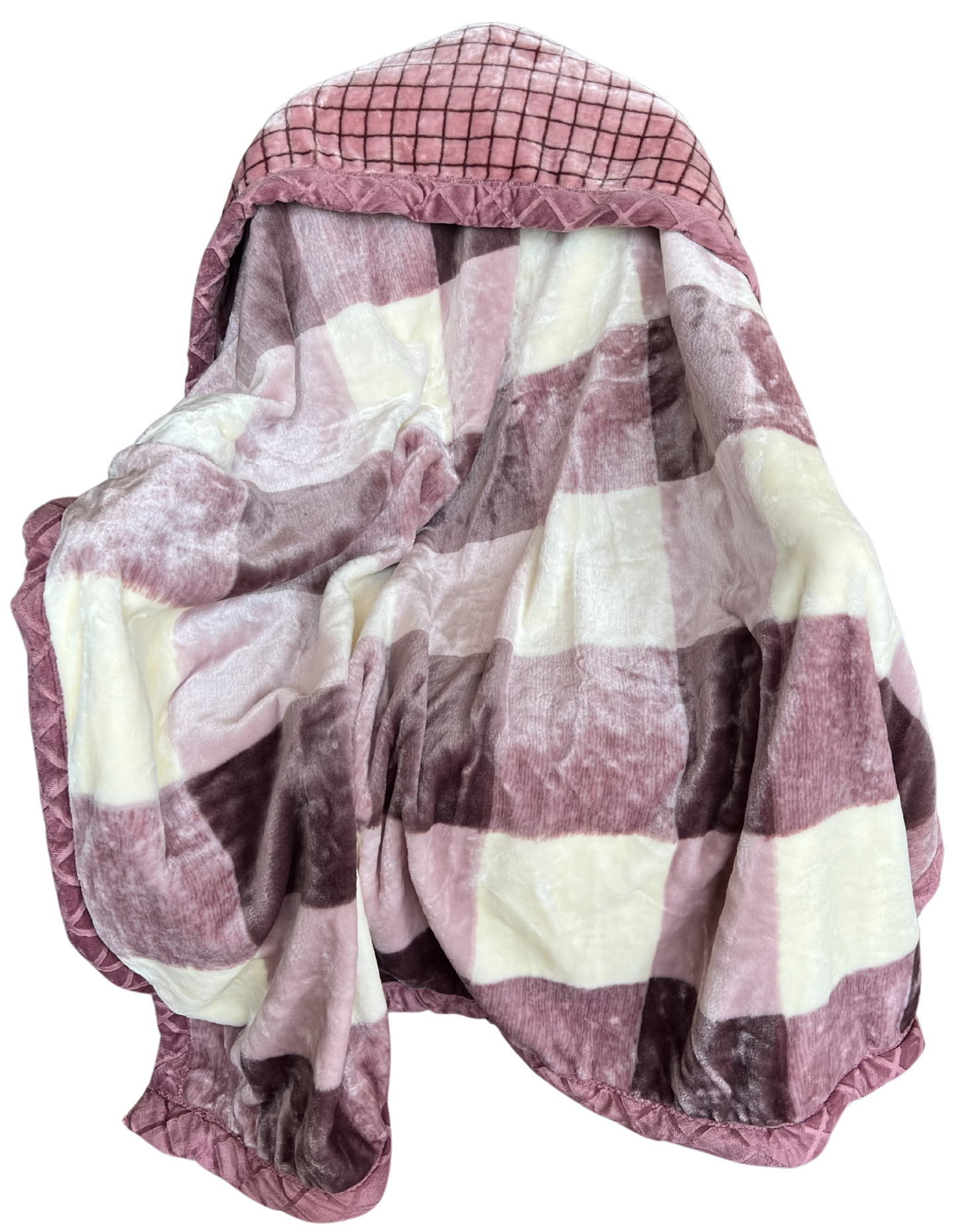 Schaldecke mit Knöpfen (152 x 102 cm) – Seidenweiches, doppelseitiges Fleece | YUGOLD