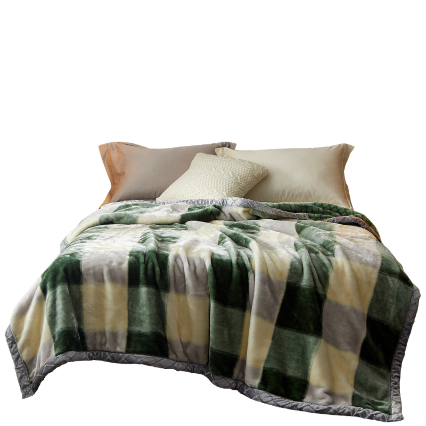 Schaldecke mit Knöpfen (152 x 102 cm) – Seidenweiches, doppelseitiges Fleece | YUGOLD