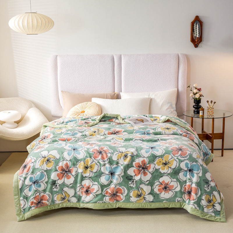 Schaldecke mit Knöpfen (152 x 102 cm) – Seidenweiches, doppelseitiges Fleece | YUGOLD