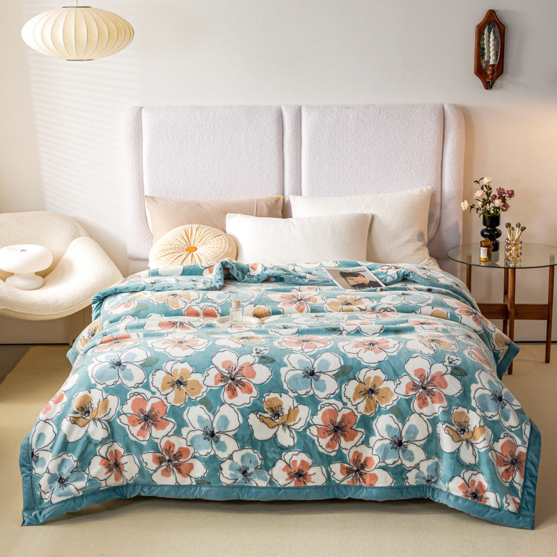 Schaldecke mit Knöpfen (152 x 102 cm) – Seidenweiches, doppelseitiges Fleece | YUGOLD